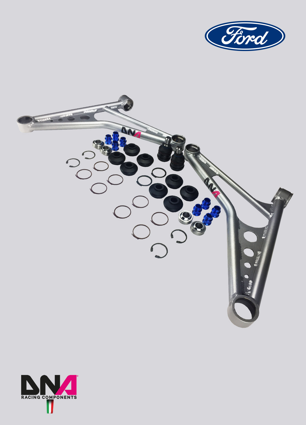 Kit bras de suspension sur uniball DNA Racing PC0976 pour Ford Fiesta ST MK7