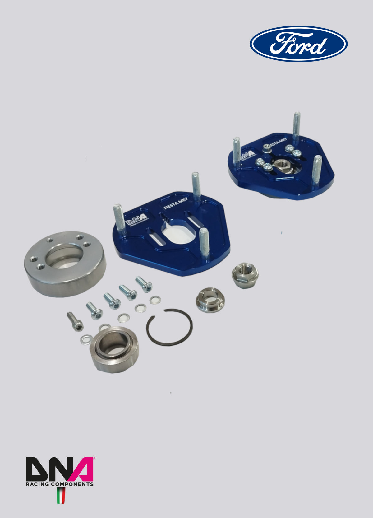 Kit de réglage supérieur avant sur uniball DNA Racing PC1004 Ford Fiesta MK7 & MK8
