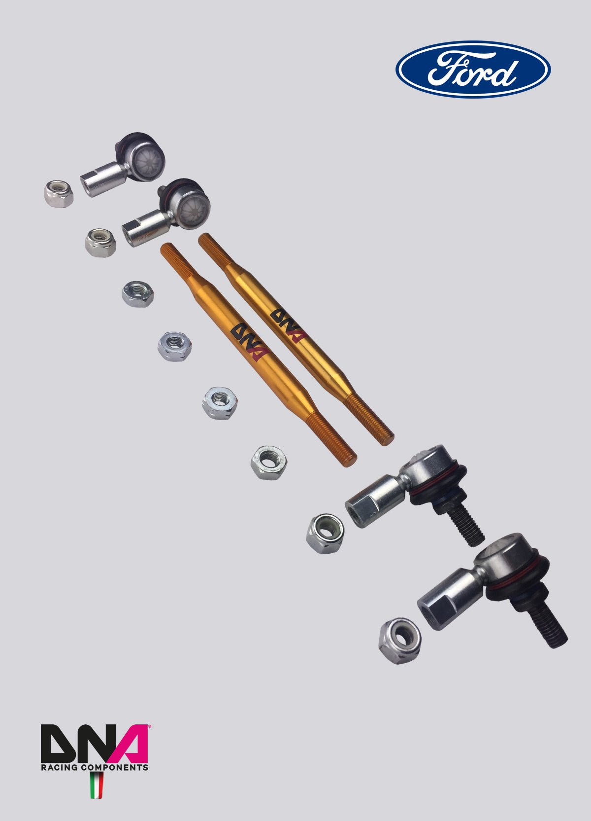 Biellettes stabilisatrices de barre anti-roulis Pro Street DNA Racing PC1065 pour Audi, Ford, Renault & VW