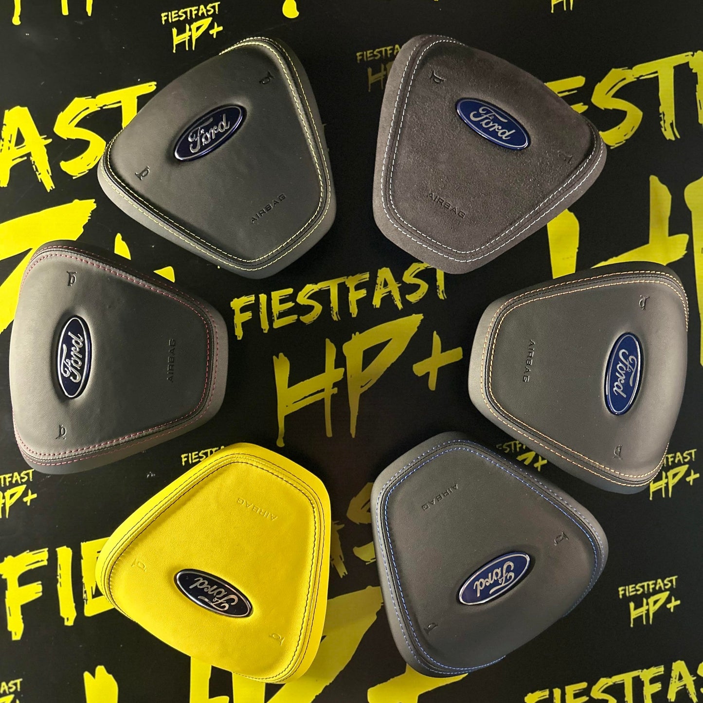 PERSONNALISATION cache air bag ford fiesta ST MK7, MK8, focus MK2, MK3