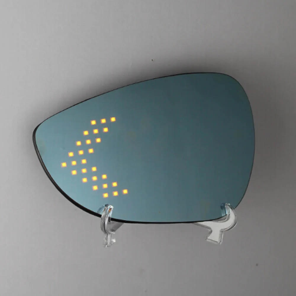 Miroirs bleuté, chauffants avec clignotant dynamique integré pour ford fiesta mk7