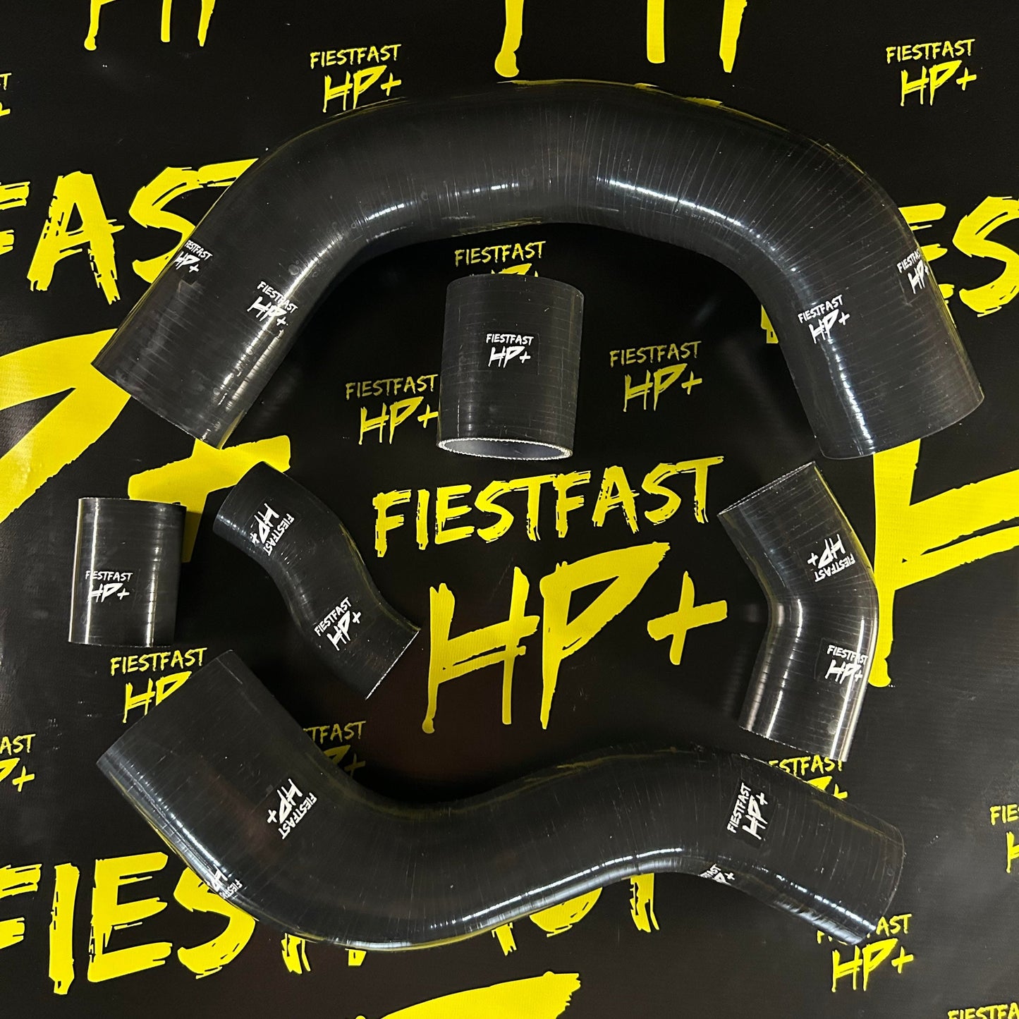 Kit 6 durites silicone circuit de suralimentation FIESTFAST HP+ du turbo au moteur pour Ford Fiesta ST180 MK7