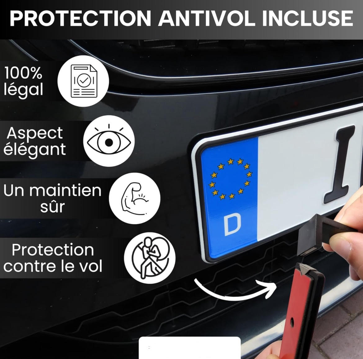 Support magnétique pour 2 plaques