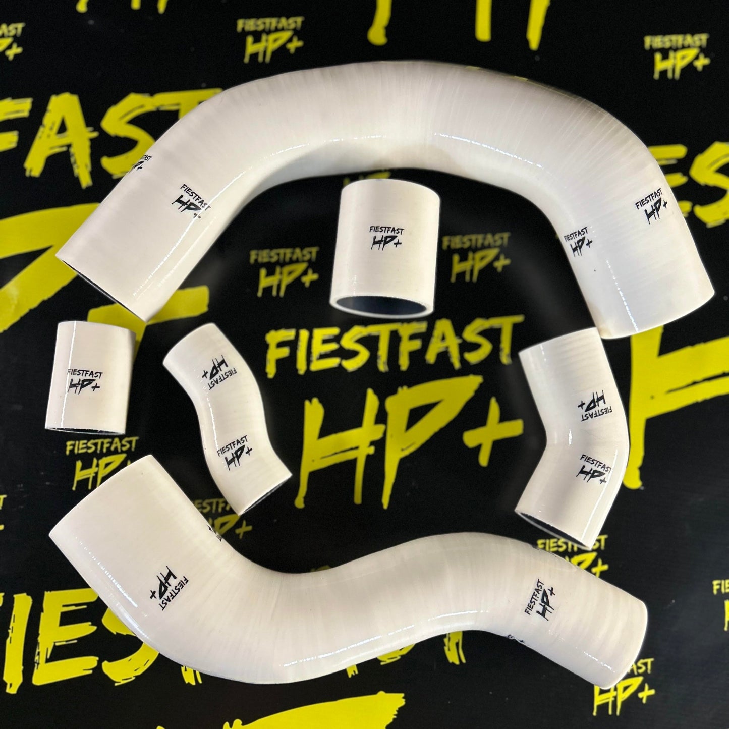 Kit 6 durites silicone circuit de suralimentation FIESTFAST HP+ du turbo au moteur pour Ford Fiesta ST180 MK7